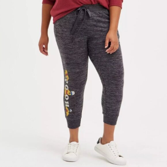 Torrid Disney Winnie The Pooh Lounge Jogger Super Soft Charcoal Heather Size 4X - Picture 1 of 13